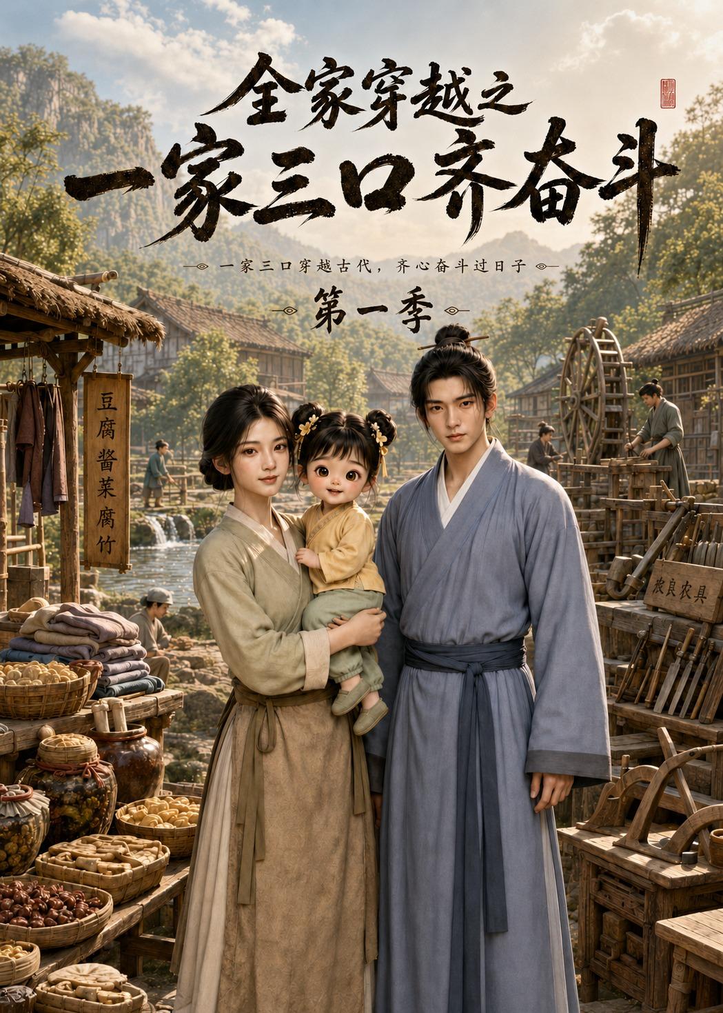 全家穿越之一家三口齐奋斗第一季(蓝光)