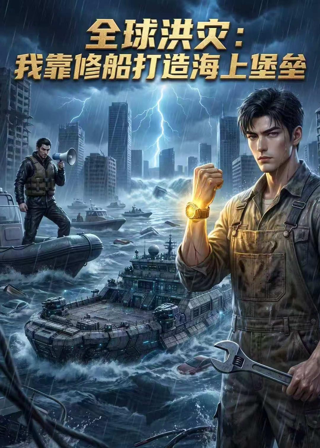 全球洪灾我靠修船打造海上堡垒第一季（1080）