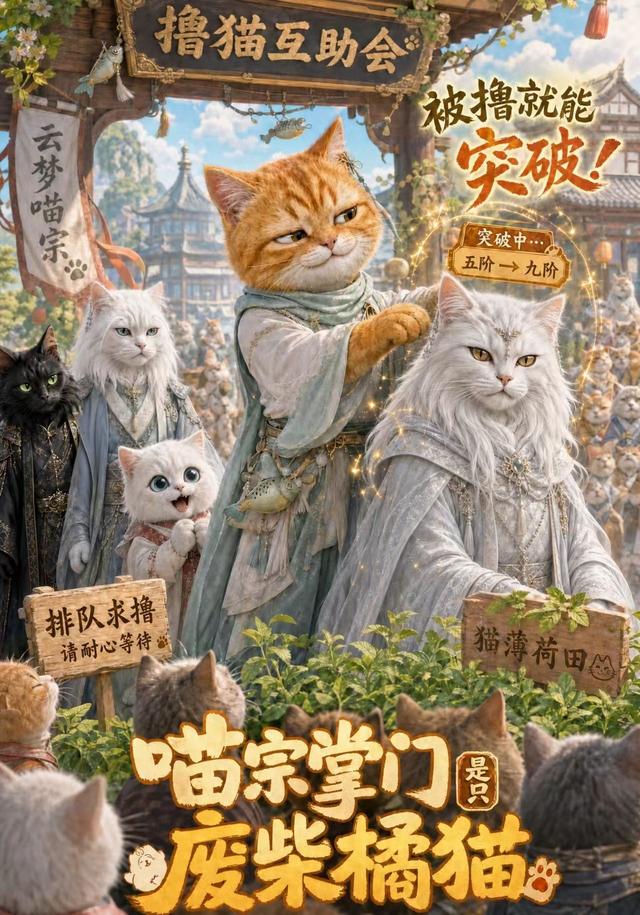 喵宗掌门是只废柴橘猫（4K）