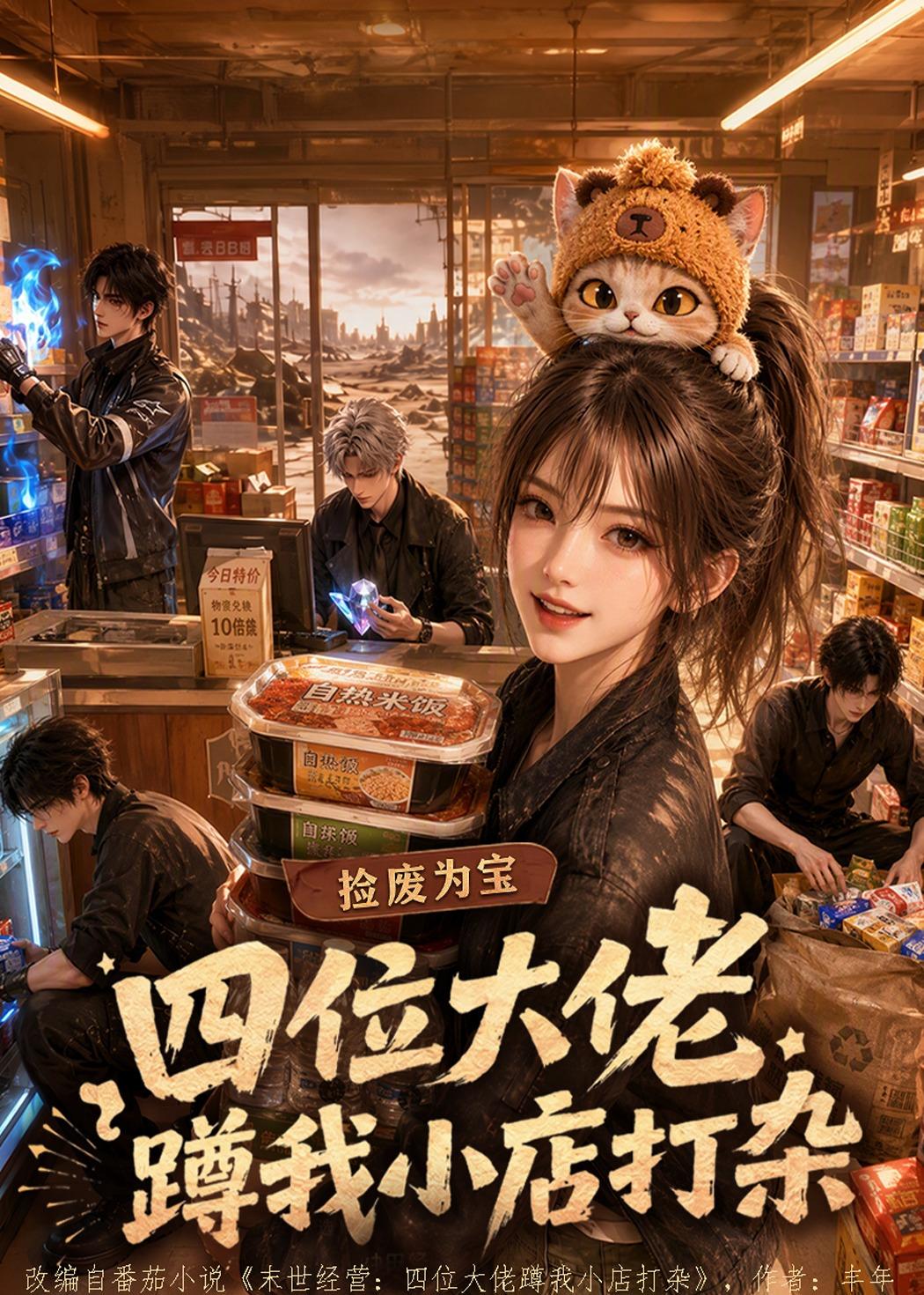 捡废为宝四位大佬蹲我小店打杂（1080）
